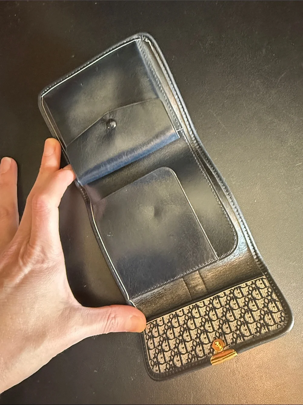Vintage Christian Dior Navy Wallet